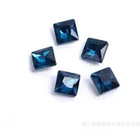 Серые квадратные Угловые остроконечные нижние стеклянные кристаллы, Стразы DIY часы и украшения для головы аксессуары 50 шт./упак