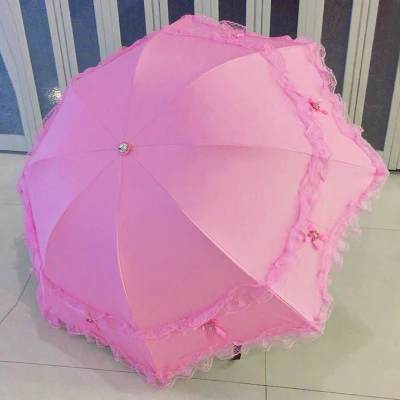R MRIDEA Retro Sunny and Rainy Umbrella Lace Vintage Umbrella Rain Women Travel Business Wife Girlfriend Gift - Цвет: R