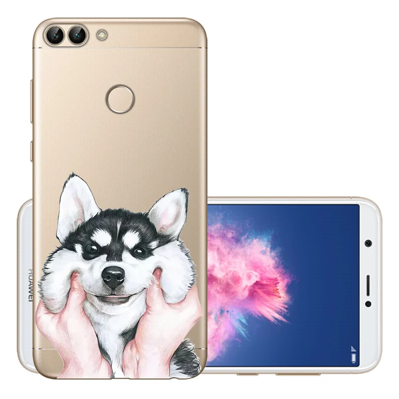 HSQ CROWNPRO для huawei P умный чехол, Мягкий ТПУ силиконовый чехол, P умный чехол, чехол для телефона для Coque huawei P Smart Capa Enjoy 7S - Цвет: HSQ