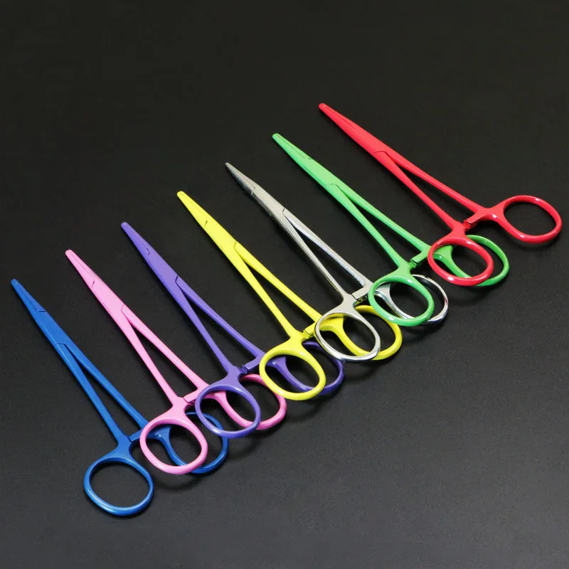 Хирургические ножницы 2 шт./лот прямые и изогнутые для травм гемостат щипцы