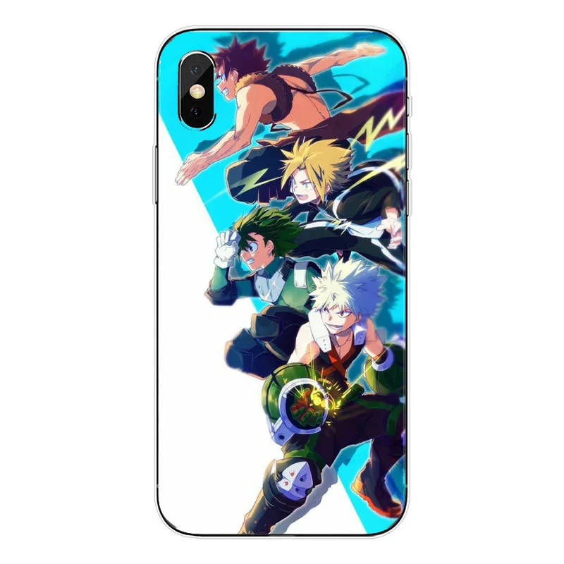 TPU O meu Heroi Academy аниме Coque Telefone Da Tampa Do чехол для корпуса Para O iPhone Da Apple XS MAX XR X 8 Plus 7 alem de 5 6 Coque - Цвет: TPU
