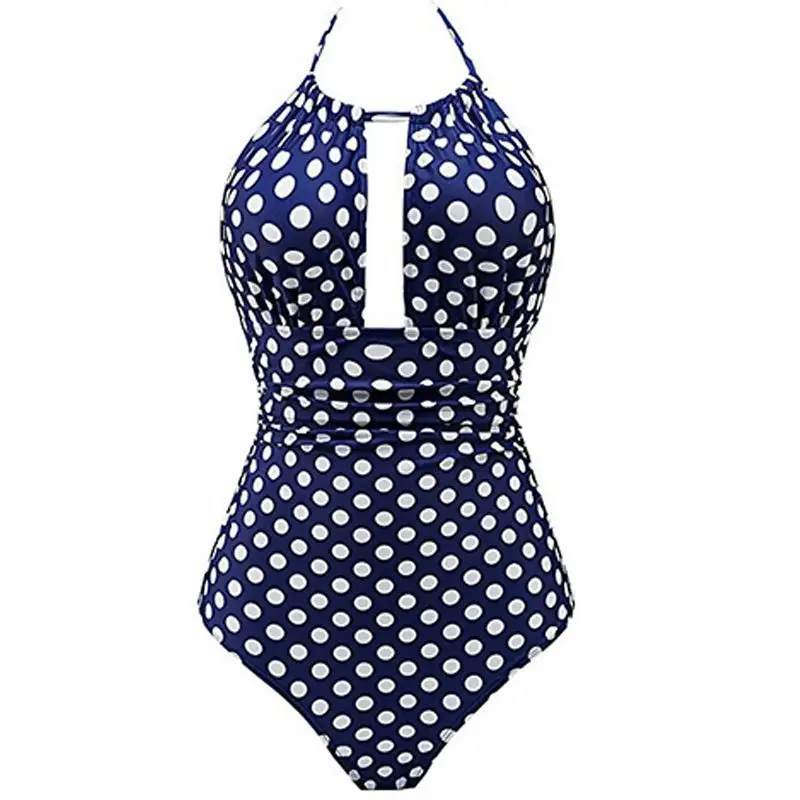 2019 Summer Beach Sexy Female One Piece Swimsuit Vintage Women Swimwear Swim Wear Solid Bandage Monokini Bathing Suit Black Red |