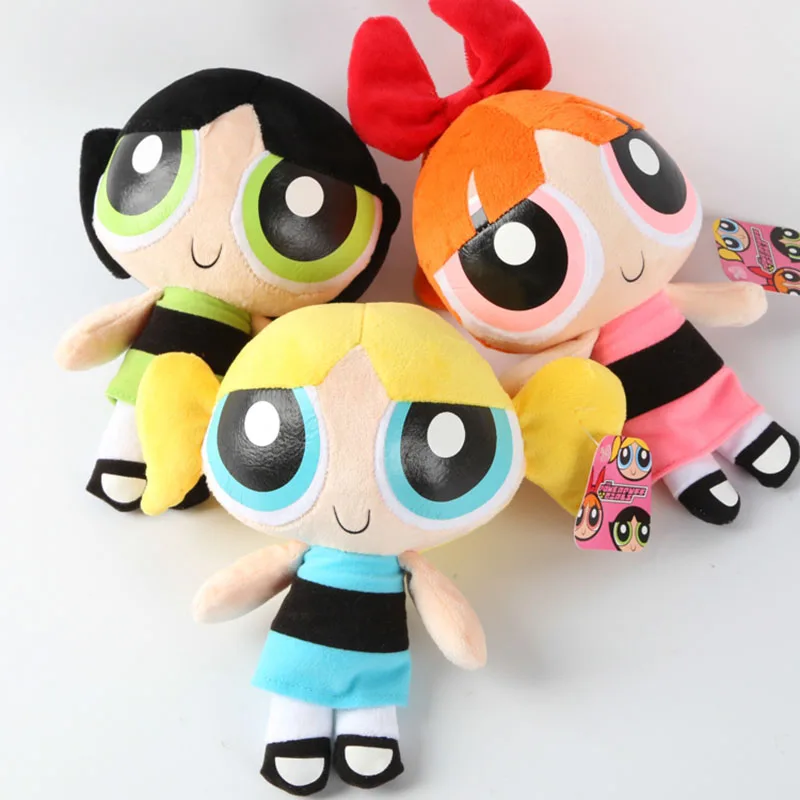Плюшевая кукла Powerpuff для девочек 20 см игрушки детей пузырьки Бабочка мягкая