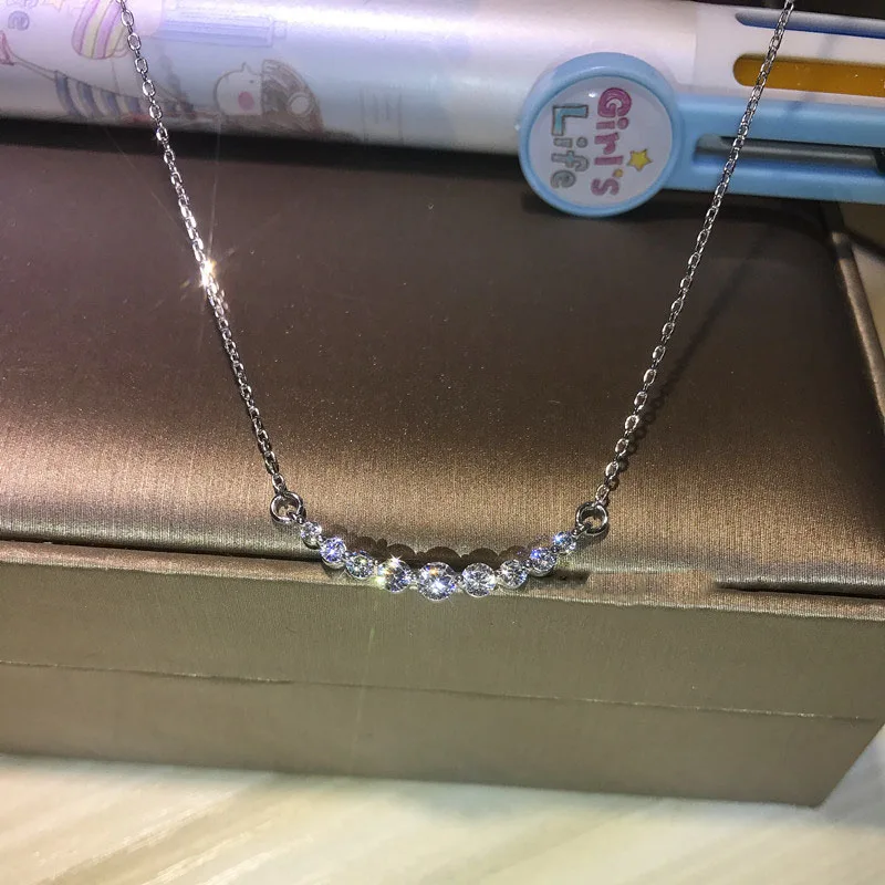 Ювелирные изделия 100% 18K золото moissanite Алмазное ожерелье с сертификатом