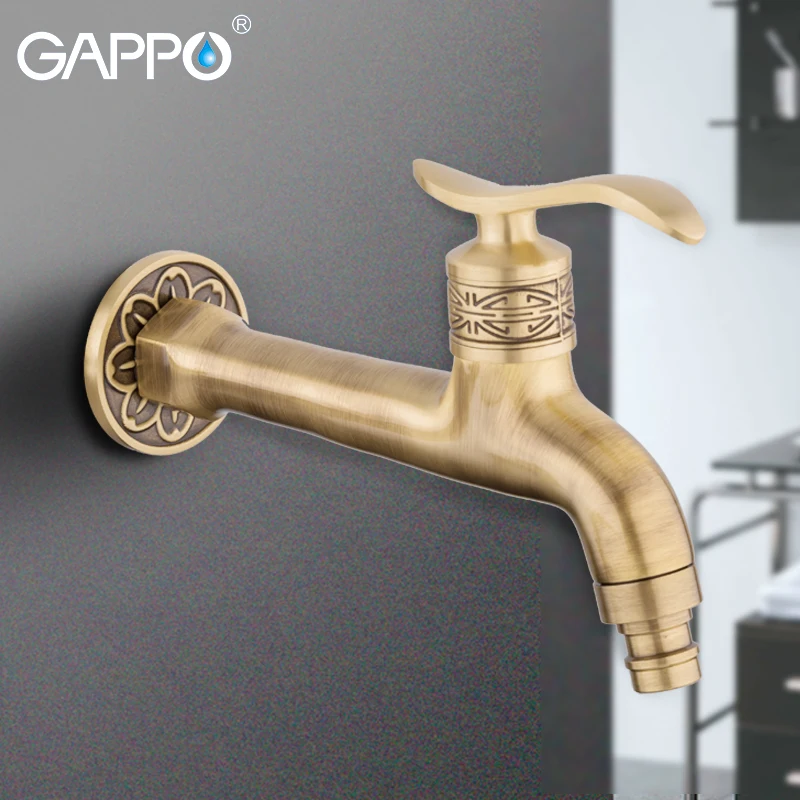 Латунный настенный кран для ванной комнаты GAPPO топ под старину раковины в