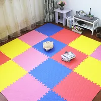 JCC Mix Leaf Pattern Puzzle EVA Foam Baby Play Mat /kids  carpet  Interlocking Exercise Floor for children Tiles 60*60*1.2cm