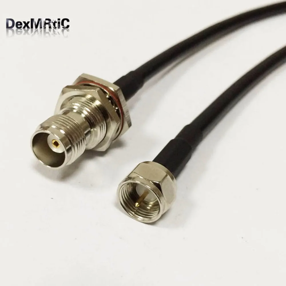 Новый TNC Гнездовой разъем переключатель F Тип штекер Конвертор RG58 50 см 20