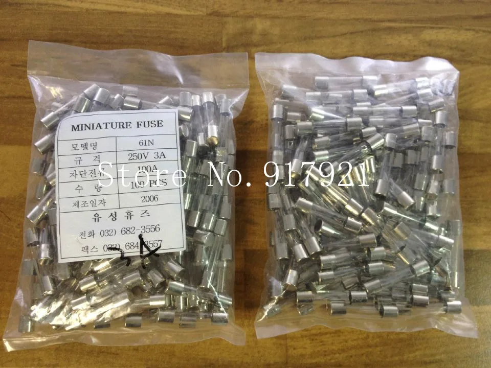 [ZOB] импортная трубка Предохранителя из Южной Кореи 61N 6X30 3A 250V -- 200 шт./лот |