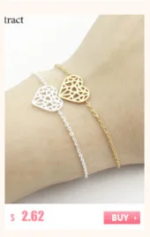 V привлечь Нержавеющая сталь bijoux роковой золото Цвет я сделала это Шарм себе браслет для Для женщин Модные украшения