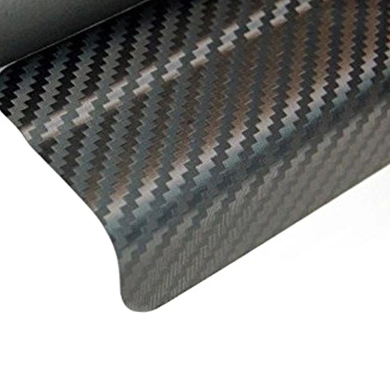 4 шт. Защитные пленки на пороги автомобиля против царапин углеродного волокна 3D