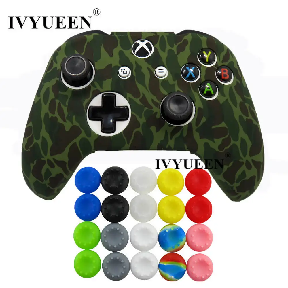 Силиконовый защитный чехол IVYUEEN для XBox One X S, защитный камуфляжный чехол с 20 захватами