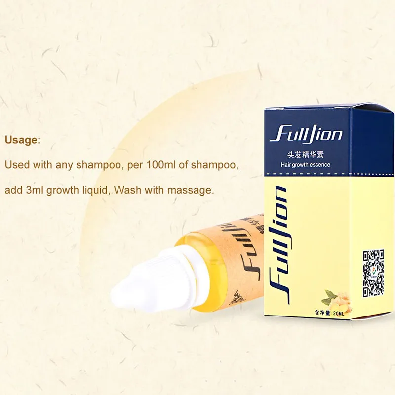 Имбирная эссенция для роста волос жидкость выпадения 20 мл густые волосы быстрый