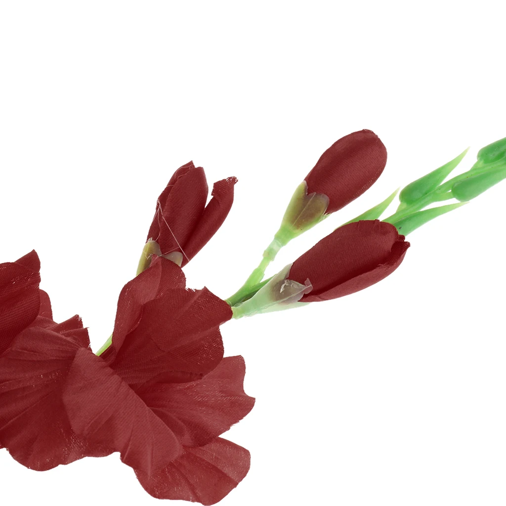 Красный 80 см искусственный гладиатор цветок лист домашний Свадебный