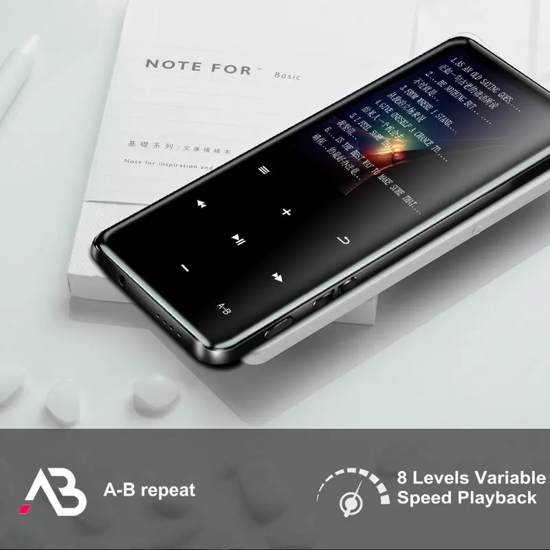 MP3 HiFi плеер bluetooth Динамик Сенсорный экран fm радио Электронная книга спортивный