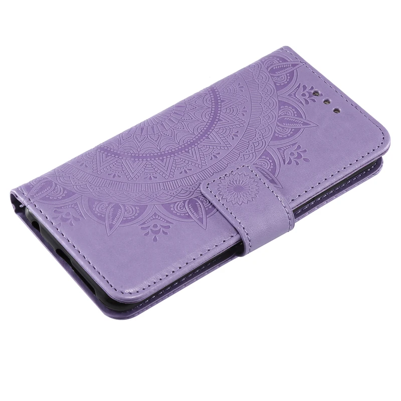 Leather Flip Wallet Totem Embossing Phone Soft Silicone Case Cover Shell Coque Funda for Huawei Y6 2018 Honor 7A 7C 8 9 9Lite 10 | Мобильные