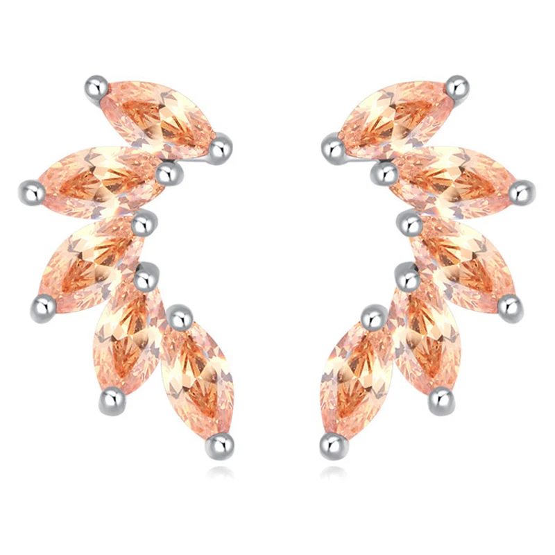 3 цветов модные аксессуары joyeria marcas famosas платиновым покрытием серьги с Маркиза