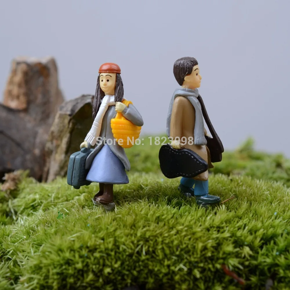 Распродажа 2 шт./лот мини люди мужчины женщины Сказочный Сад Декор ремесла