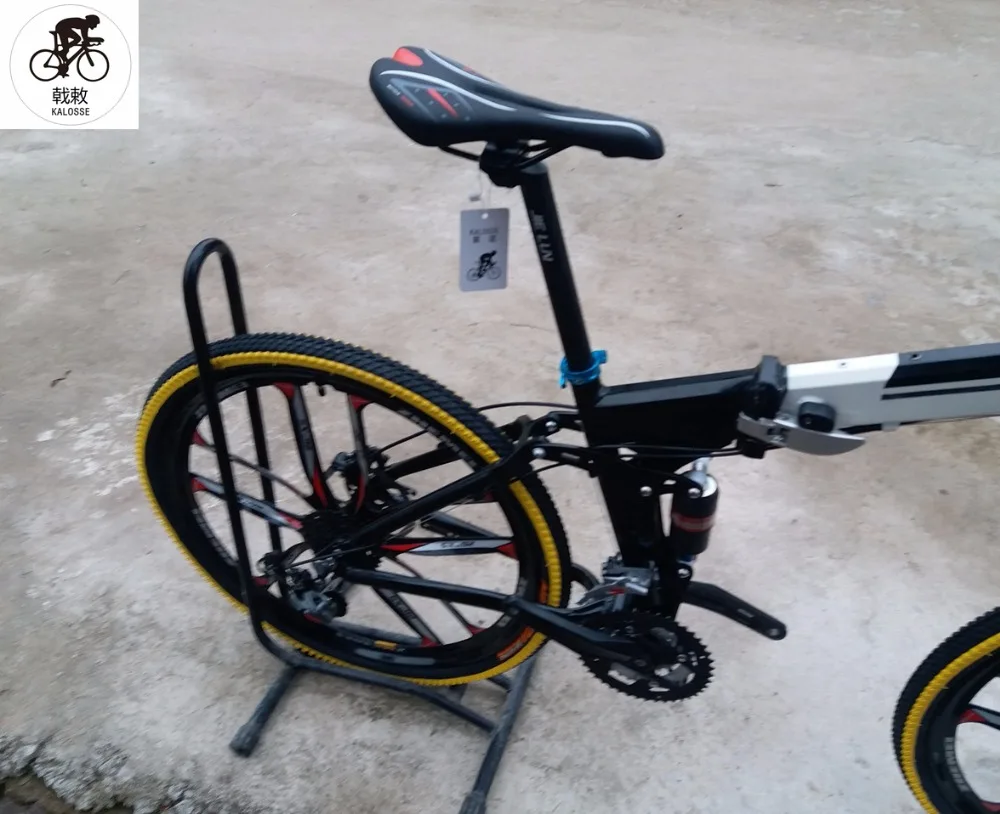 Kalosse 10 spokes wheels bicicleta Bike atv Folding full suspension mountain bike 26er 21/24/27/30 speed | Спорт и развлечения