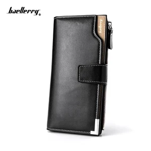 Кошелек мужской из мягкой кожи, 3 сложения, с застежкой-молнией