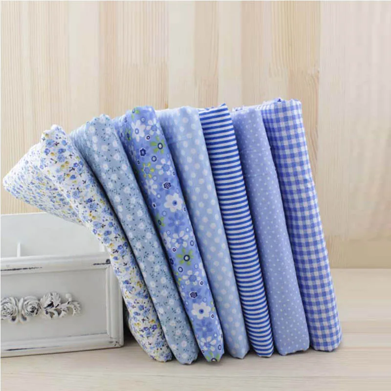 7 шт. 100% хлопковая ткань для лоскутного шитья зеленого цвета рукоделия войлока