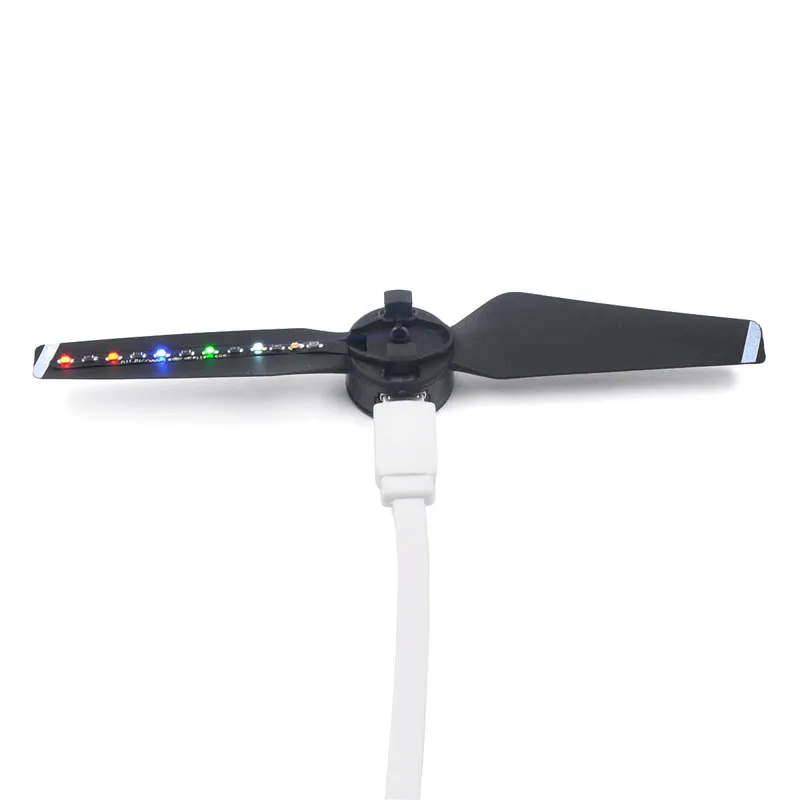 Новейший DJI искровые пропеллеры светодиодный пропеллер USB зарядное устройство