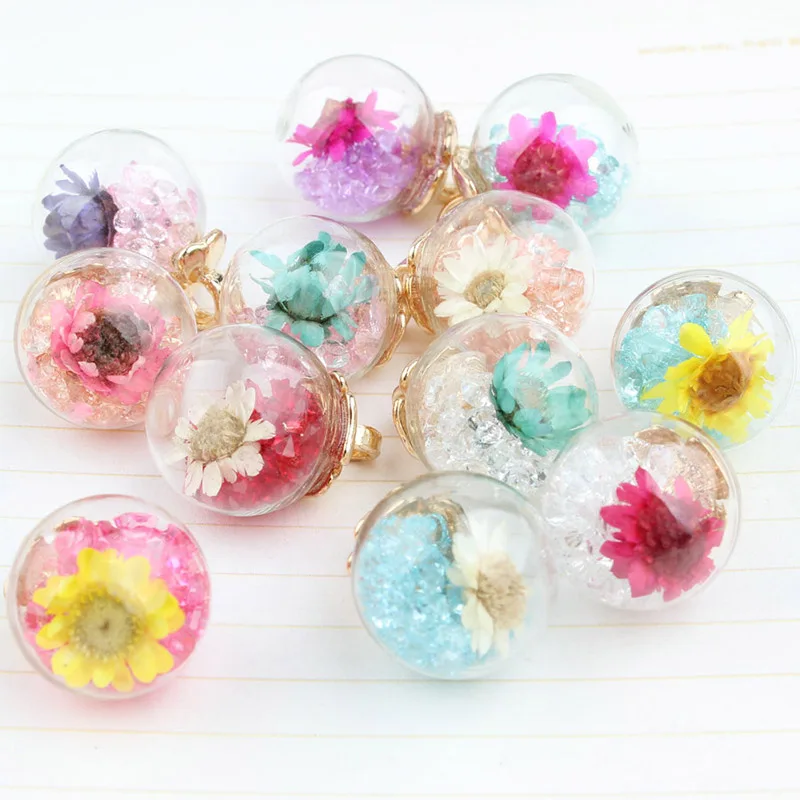 Модные креативные DIY ювелирные изделия аксессуары Корея цвет сушеный цветок