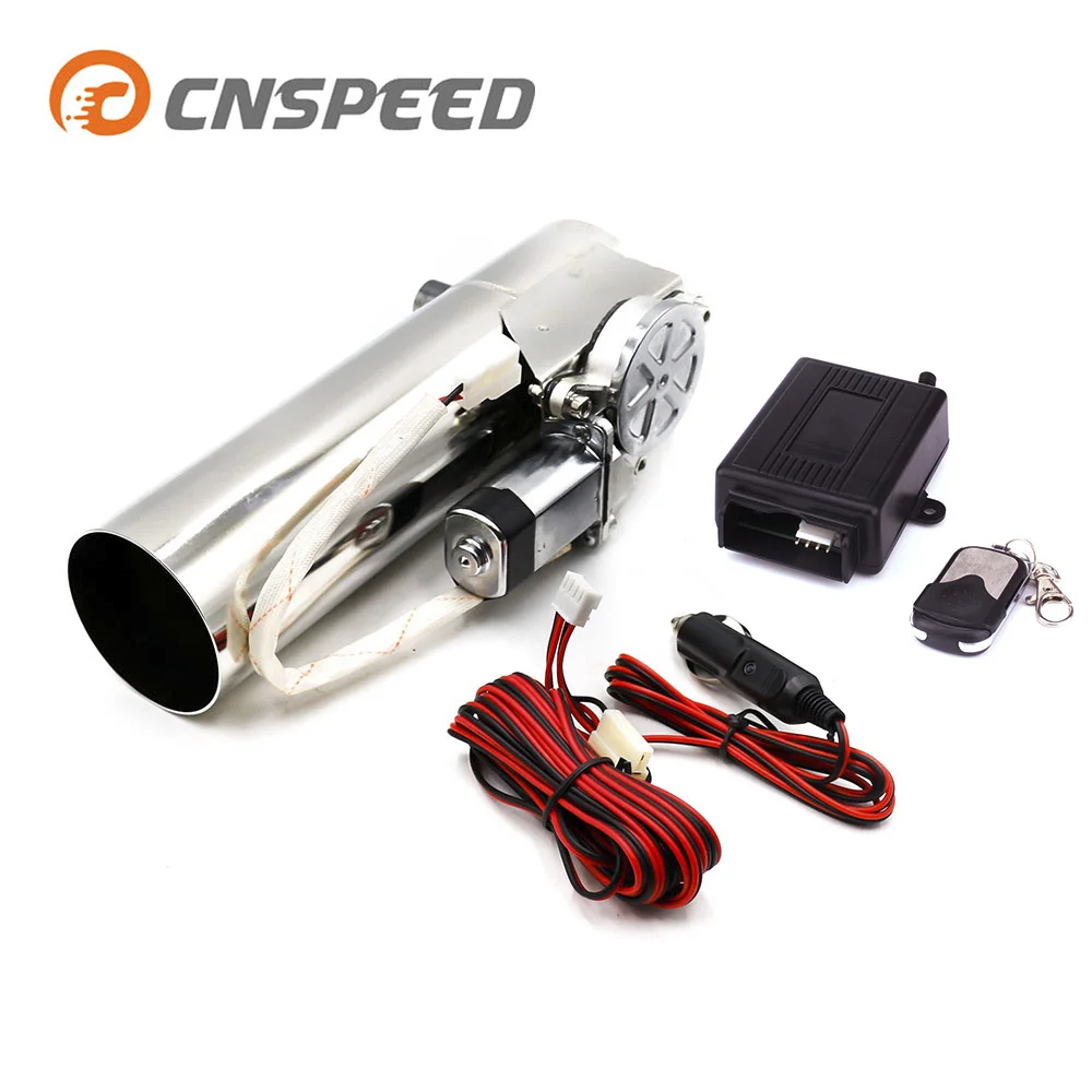 CNSPEED 3-дюймовый выпускной клапан управления/выхлопная труба электрическая Y Труба