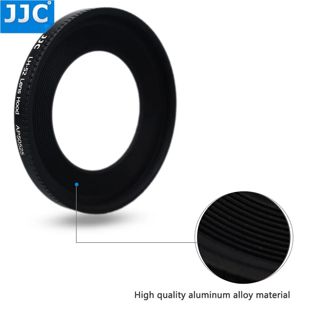 JJC металлическая бленда для Canon EF 40 мм f/2,8 STM, EF-S 24 мм f/2,8 STM, EF-M 18-55 мм f/3,5-5,6 IS STM замена Canon ES-52