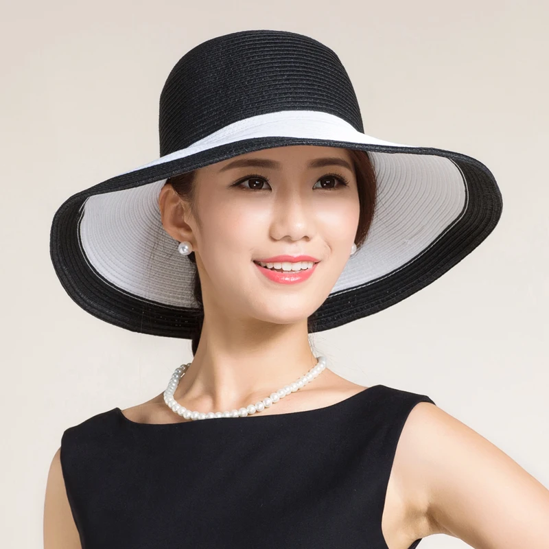 

New Fashion Sun Hat Adult Fashion Sunbonnet Anti-ultraviolet Sun Cap Wide Brim Girls Tourism Sunscreen Cap Travel Hats B-7921