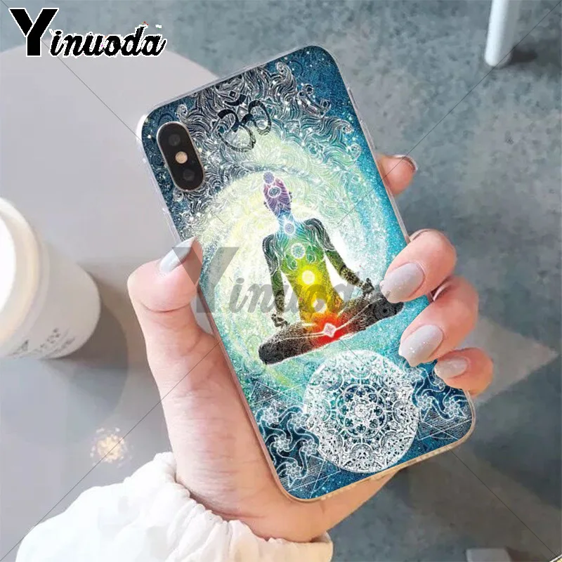 11pro MAX Chakra Yoga Coque чехол для телефона Apple iPhone 8 7 6 6S Plus X XS 5 5S SE XR | Мобильные телефоны и