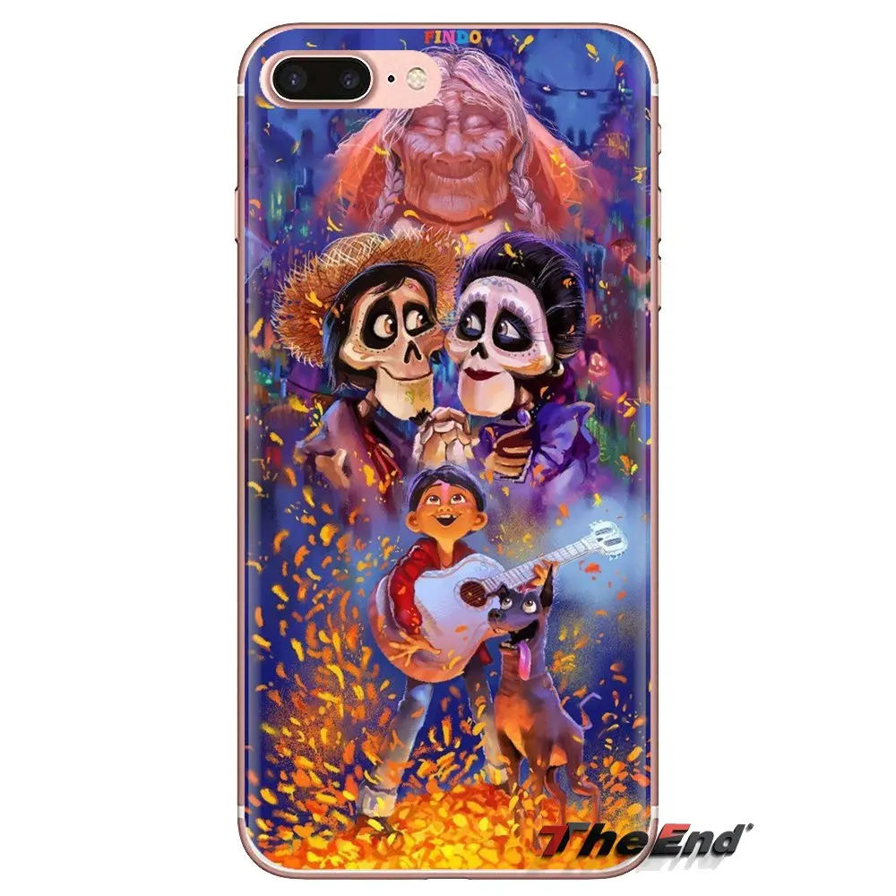 Transparent Soft Shell Covers For Samsung Galaxy S3 S4 S5 Mini S6 S7 Edge S8 S9 S10 Plus Note 3 4 5 8 9 coco mexican skull |