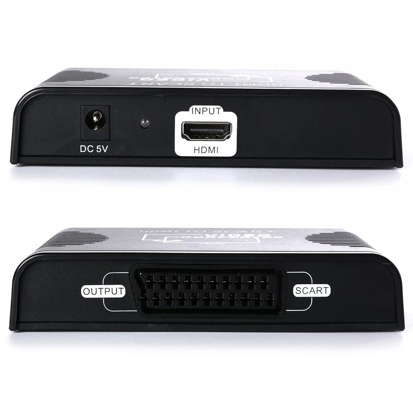1080P HDMI-совместимый конвертер SCART видео аудио адаптер для HD ТВ DVD приставки с