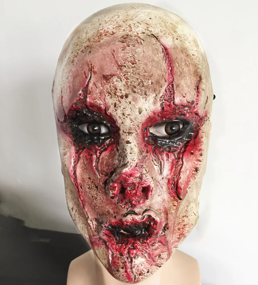 Страшная маска Realista Horror erotica Blood Zombie Anonymous латекс мягкий череп украшение для