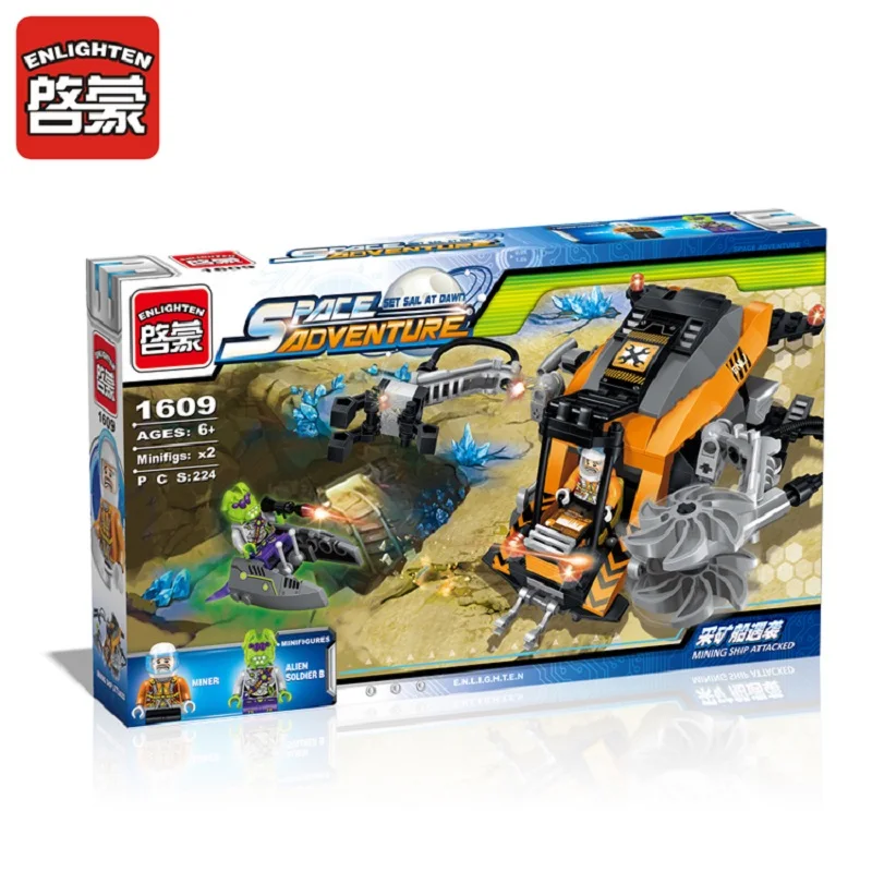 Просветите Космические Приключения 1609 Добычи Корабль Напали 3D Строительные