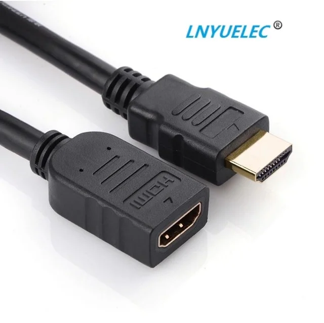 Совместимому с HDMI кабель удлинитель для мужчин и женщин 4K 3D 1 4 v HD ТВ ЖК дисплей