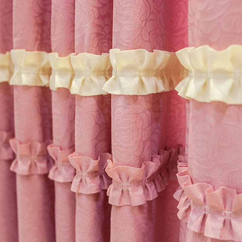 Шторы Бесплатная доставка! 2 шт./лот сладкая принцесса светлые пасторальные с