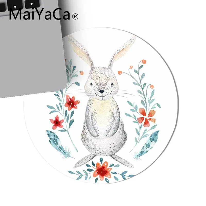 Maiyaca милый кролик животное сделай сам дизайн игровой с узором круглый коврик для