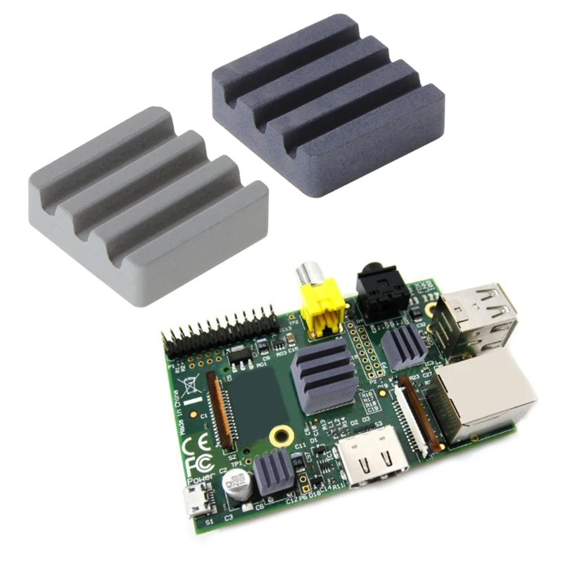 10 шт. керамические радиаторы для охлаждения процессора Raspberry Pi 3 2B Orange pi|Кулеры и