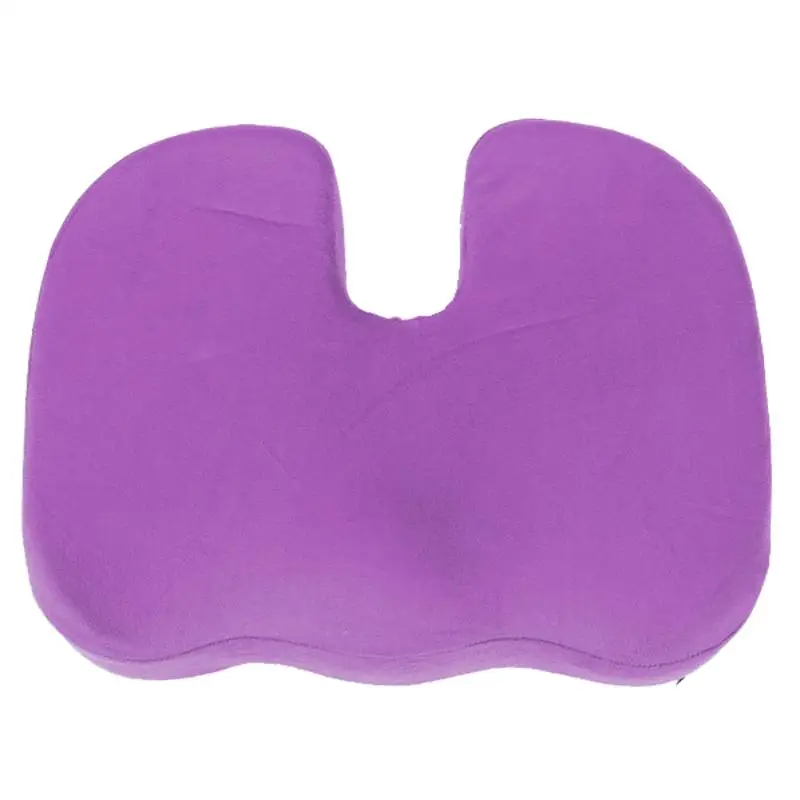 Style A Purple Дорожная подушка для сидения копчик ортопедическая пена с памятью U сиденье массажное кресло подушка для автомобиля офисная Массажная подушка - Цвет: Style A Purple