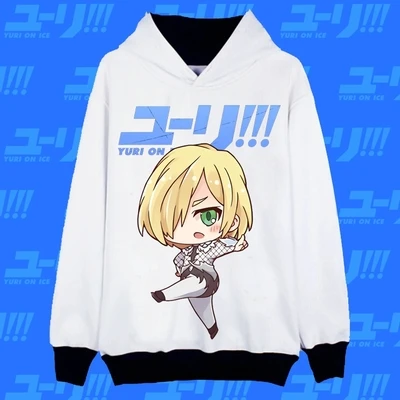 Coshome Yuri On Ice Yuri Victor костюм кацуки для косплея Hoddies костюмы для мужчин и женщин куртка пальто толстовка Аниме Повседневная Спортивная одежда топы - Цвет: F