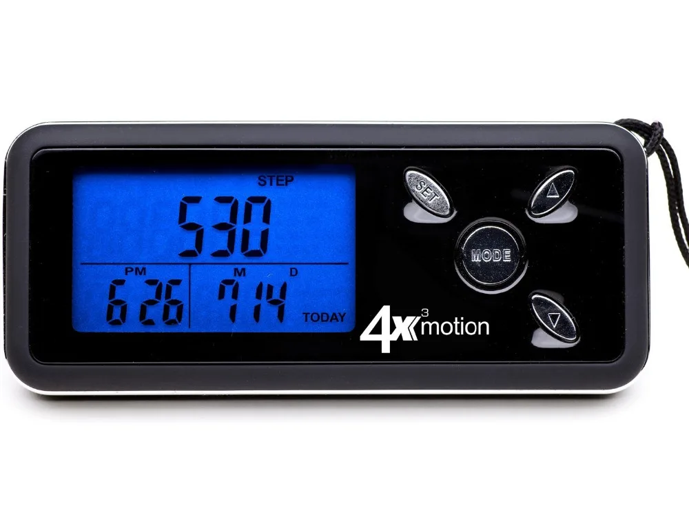 Цифровой карманный 3D шагомер 4x3motion с технологией Tri Axis|pedometer|pedometer 3d |
