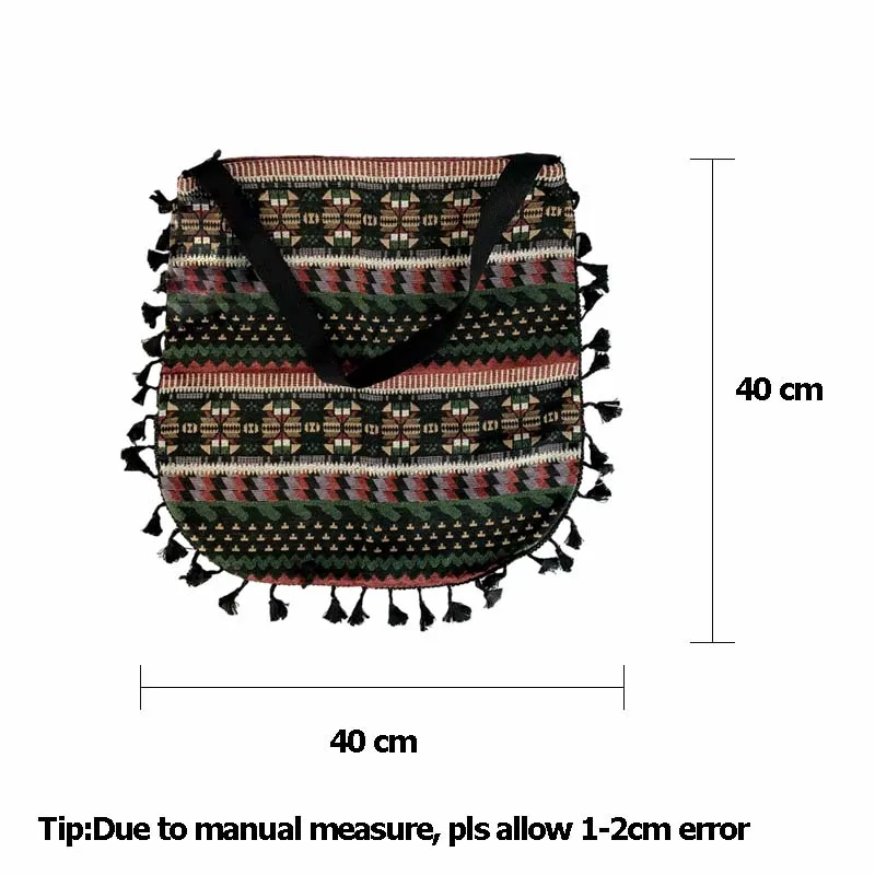Женская этническая ретро сумка тоут с кисточками в стиле бохо|ladies handbags|bag tasselshoulder