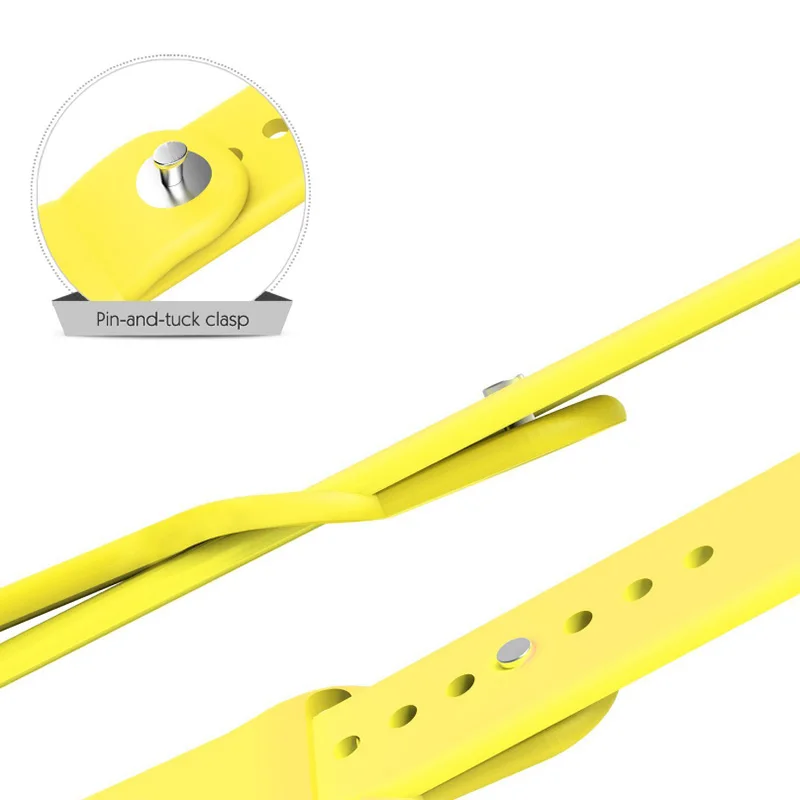 Ремешок сменный из мягкого силикона для Apple Watch Series 1/2/3 42 мм 38 40 44 мм|Ремешки часов| |
