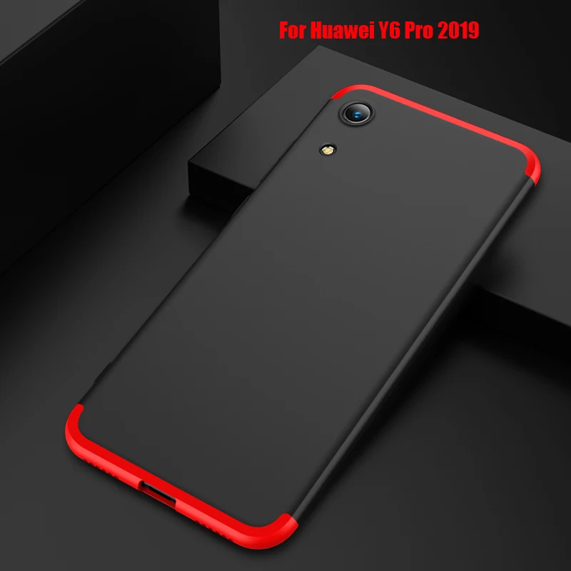 For Huawei Y7 Pro 2019 Case Cover Luxury hard protection full Phone Back Shell sFor Y6 Cases Coque Funda Capa | Мобильные телефоны