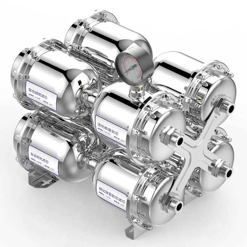 7-ступенчатый Намагниченный прямой очиститель питьевой воды из нержавеющей