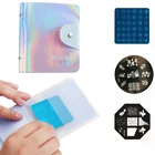 32 Слота для дизайна ногтей штамповка пластина Штамповка круглые квадратные тарелки держатель сумка для хранения Чехлы штамп сумка органайзер 2 цвета