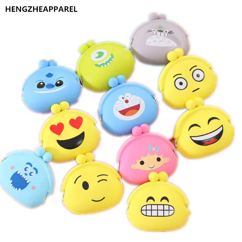 Модный кошелек для монет маленький женщин и девочек мягкая силиконовая Сумочка