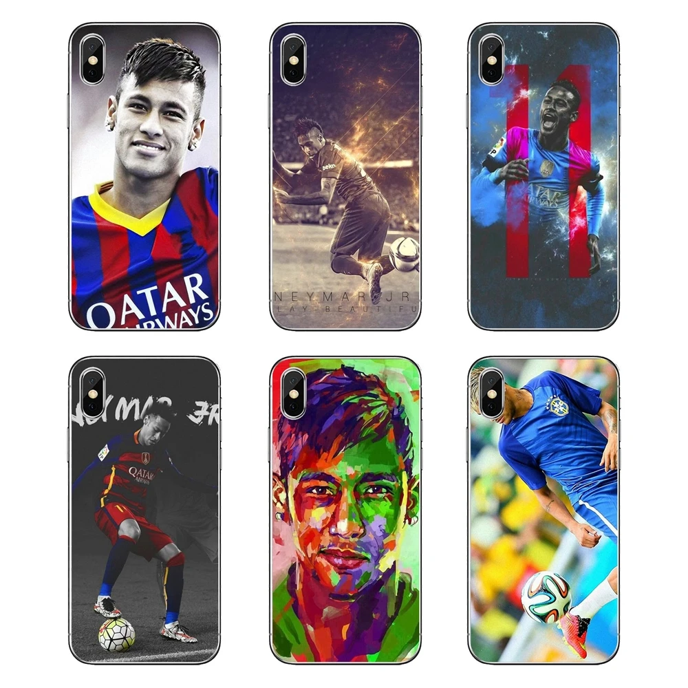 Силиконовый чехол Футбол Бразилия Барселона звезда Неймар jr для Samsung Galaxy A5 A6 A7 A8 A9