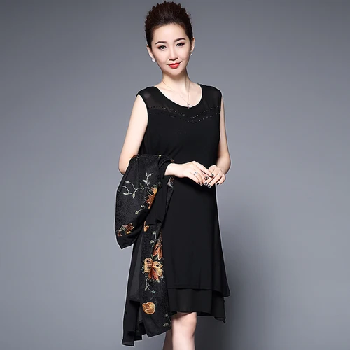 Модные весенние новые женские тонкие повседневные платья больших размеров с