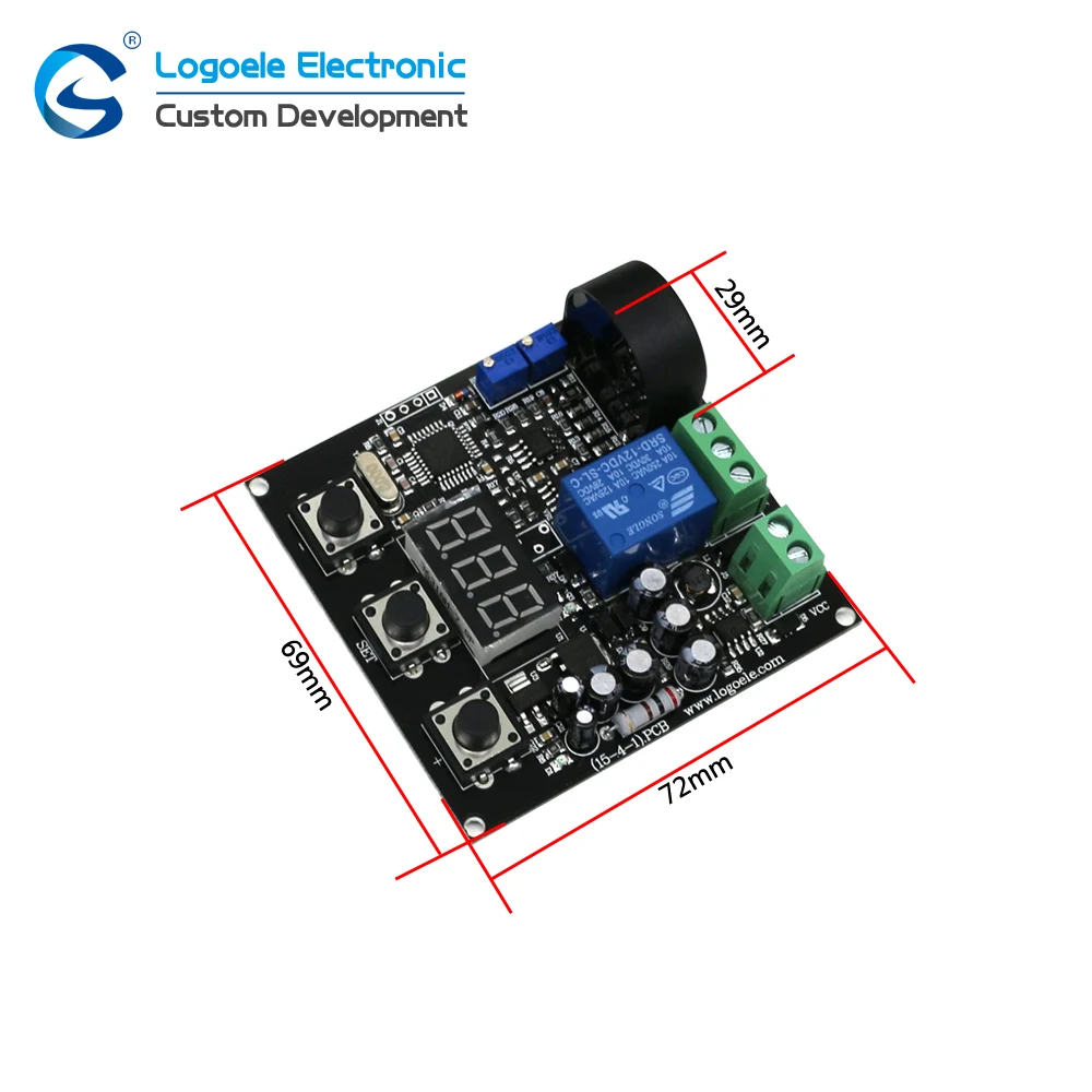 High quality AC 0-20A Current Sensor module Switch output Full range of linear delay relay output. Free shipping | Электроника